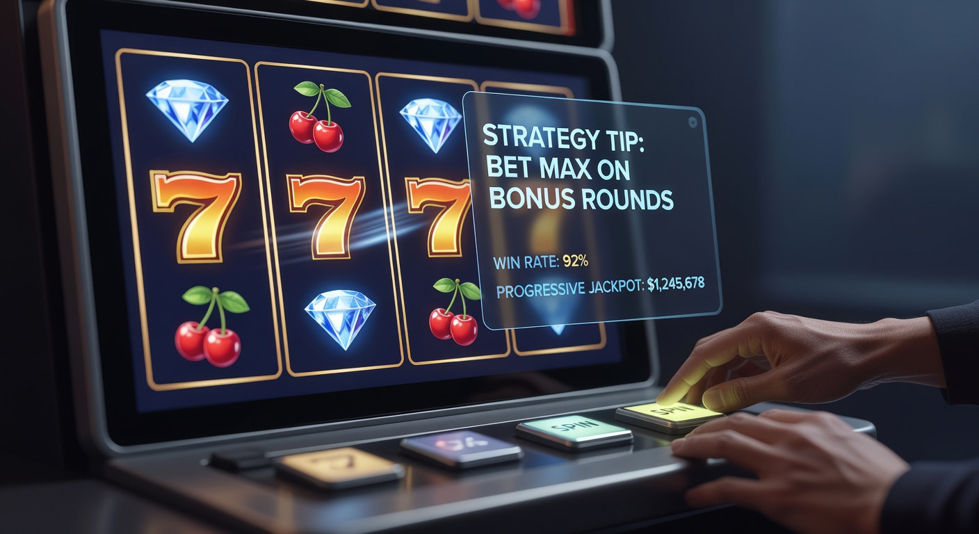 Vibrant slot machine reels spinning with colorful symbols and jackpot lights illuminating the screen, capturing the dynamic energy of modern online slots